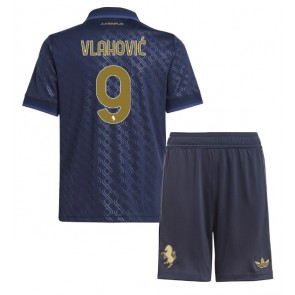 Juventus Dusan Vlahovic #9 Rezervni Dres za Dječji 2024-25 Kratak Rukavima (+ kratke hlače)